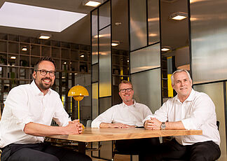 Das Board von Hengst Filtration: Christopher Heine, Holger Krumel und Howard Boyer.