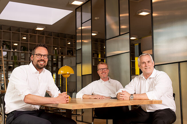 Das Board von Hengst Filtration: Christopher Heine, Holger Krumel und Howard Boyer.